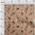 thumbnail image 1 of oneOone Cotton Silk Hot Curry Fabric Floral & Geometric Fabric For Sewing Printed Craft Fabric By The Yard 42 Inch Wide, 1 of 4