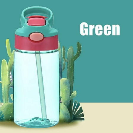 

1pc Creative Cartoon Cups 480ML Water Cup With Straws Leakproof Water Bottles Outdoor Portable Cups
