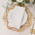 thumbnail image 2 of Efavormart 6 Pack Metallic Gold Octagon Acrylic Plastic Serving Plates, 13" Decorative Charger Plates With Hollow Geometric Rim, 2 of 11