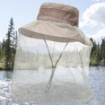 thumbnail image 1 of Sombrero de malla a prueba de insectos con sombrilla de red para la cabeza Sombrero al aire libre para ir de excursión, viajar, acampar Sywqhk Para Estrenar, 1 of 9