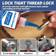 100ml Thread Lock, Medium Strength Locktight Threadlock, Threadlocker Lock & Seal Nuts, Bolts, Stable and Anti-Rust