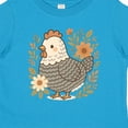 thumbnail image 4 of Inktastic Chicken Flowered Cottagecore Girls Toddler T-Shirt, 4 of 5