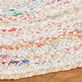 thumbnail image 4 of Safavieh Braided Collection BRD210B Handmade Boho Reversible Cotton Area Rug, 5' x 8' Oval, Ivory / Multi, 4 of 5