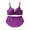 Purple, variant on SROBPTY Womens Plus Size Bras Solid Solid Thin Underwire Push Up Set with Panty Cup C Brassiere for Daily Wear