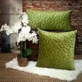 thumbnail image 2 of Parkland Collection Sora Transitional Quilted Olive Throw Pillow, 2 of 7