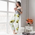 thumbnail image 5 of Salouo Avocado of a Hear Print Women's Pajama Pants Casual Loose Sweatpants PJs Flowy Pants Drawstring Palazzo for Women Wide Leg Pants Lounge Pajama -Medium, 5 of 8