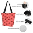 Bingfone Ladybugs On Red Polka Dot Women Shoulder Tote Bags Casual Bag ...