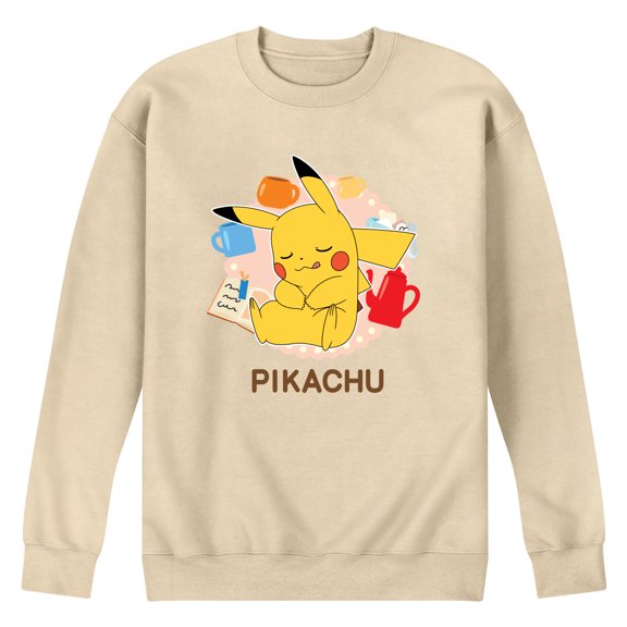 Pokémon - Sleeping Pikachu - Men's Crew Fleece Sweatshirt