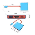thumbnail image 2 of Portable 3-IN-1 Type-C Hub Docking Station, 4K HDMI USB 3.0 Port, 100W PD Charging, High Speed Data ,Powerful Charging, 2 of 6