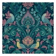 thumbnail image 1 of Grandeco Peacock Damask Vinyl Textured Wallpaper, 1 of 3