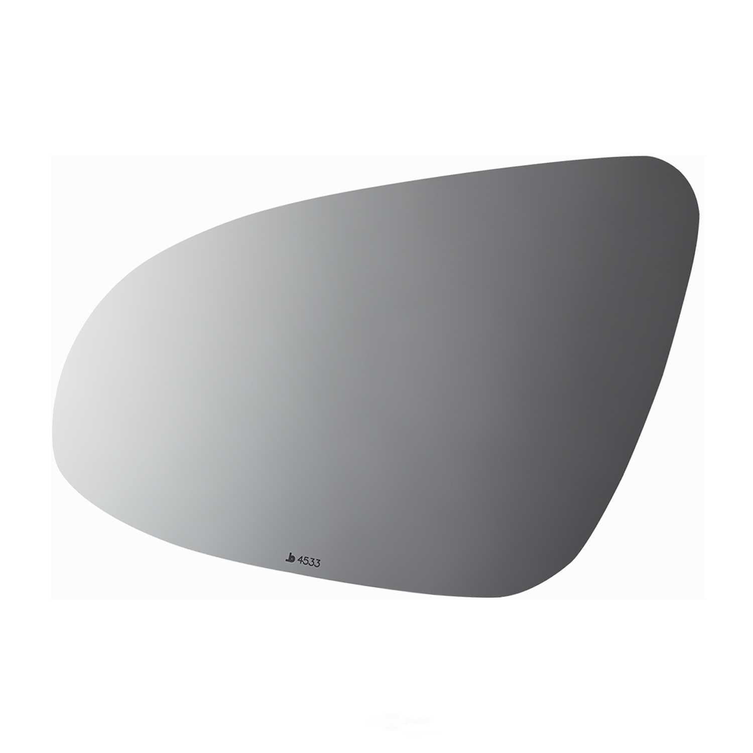 Burco Side View Mirror Replacement Glass - Clear Glass - 4533