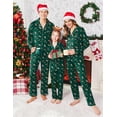 thumbnail image 3 of Ekouaer Christmas Family Matching Pajamas Long Sleeve Button Down Pj Set Festival Party Sleepwear, 3 of 5