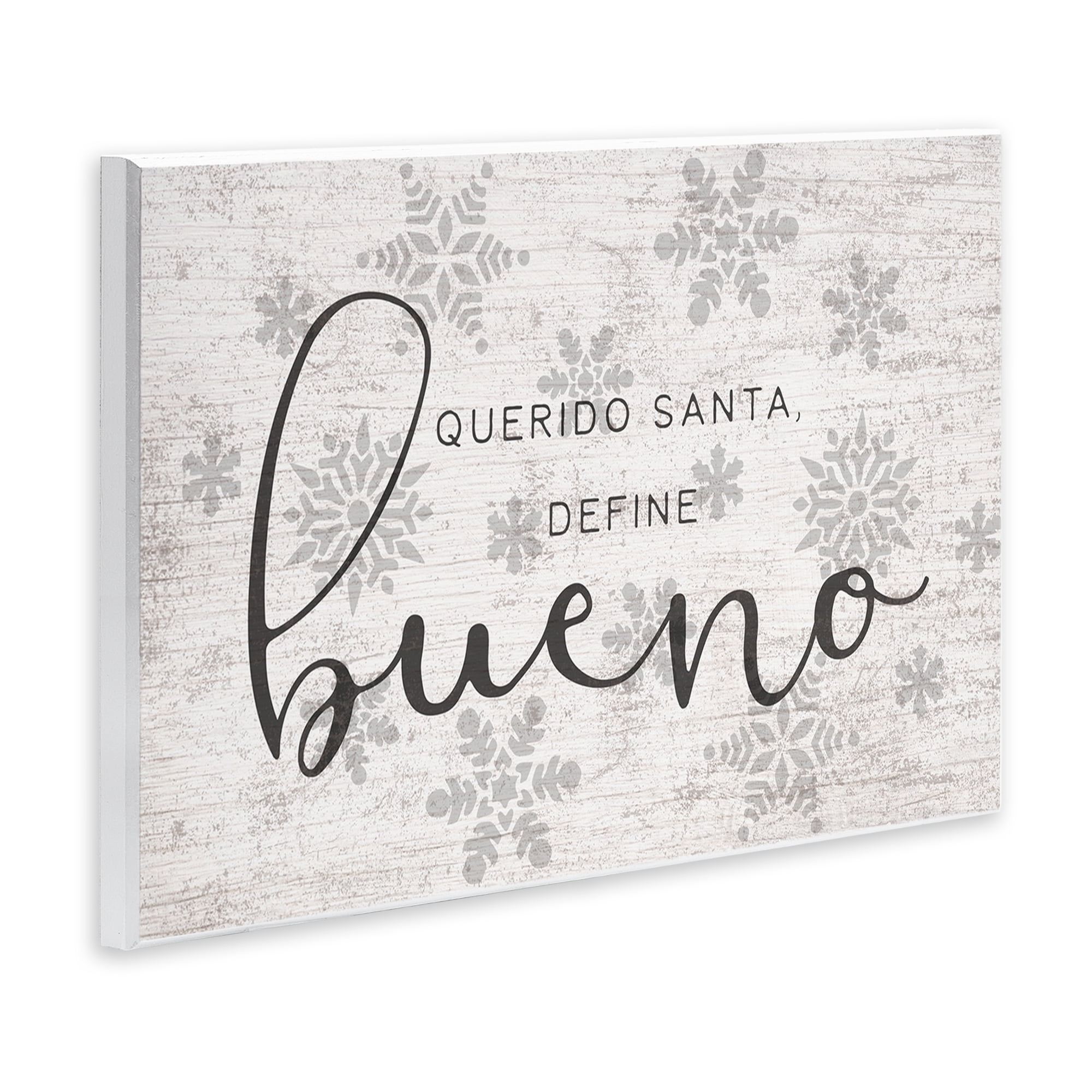 Stupell Industries Querido Santa Define Bueno Holiday Painting Unframed Art Print Wall Art, 15 x 10