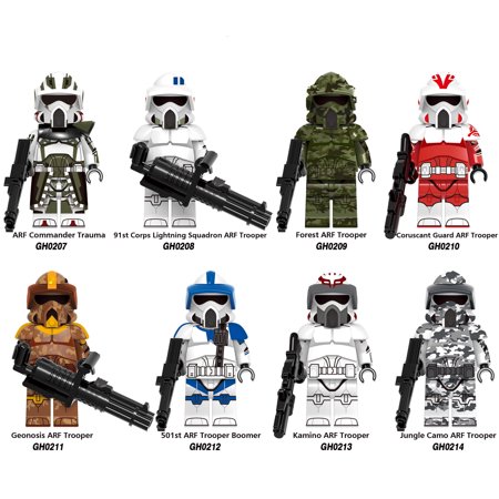 8 PCS Star Wars ARF Clone Trooper Building Block Figure Set