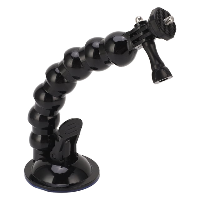 Car Suction Cup Mount, 7 Ways Adjustment 1/4 Screw Interface Dash Cam Holder For Video Record