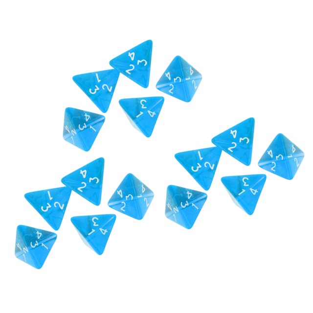 De Dados Polihédricos D4 Azul Para Mazmorras Y Dragones Artículos De De Wargame perfke Dados de cuatro caras D4