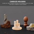 thumbnail image 3 of Wood Candleholder for Pillar Candles with Artistic Design for 1 Piece Use, 3 of 5