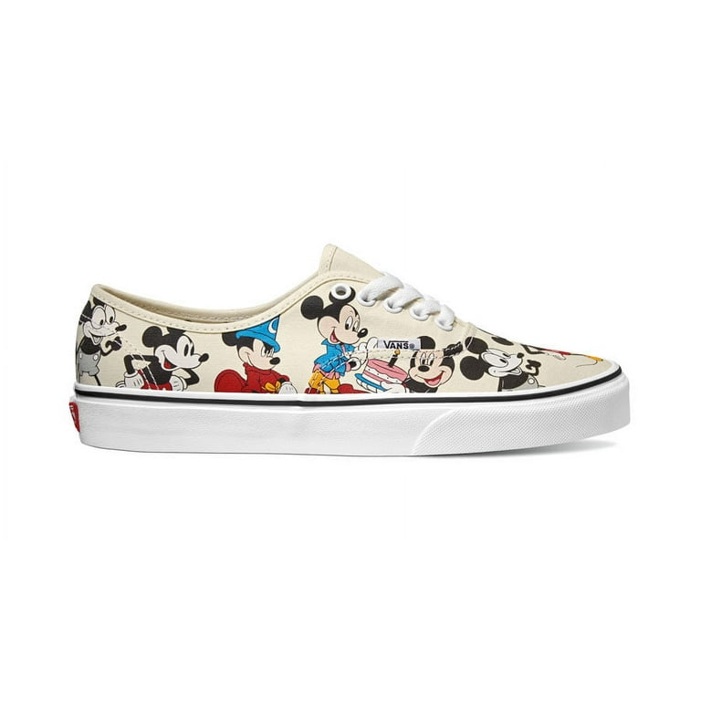 Disney by vans authentic mickey's 2025 birthday true white skate shoes