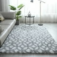 thumbnail image 2 of Soft Fluffy Modern Living Room Area Rugs Shaggy Plush Non-Slip Bedroom Carpets Suitable for Children Room, College Dorm and Nursery Home Decor Floor Rugs(31"x79"/63"x90"), 2 of 6