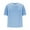 Sky Blue, variant on AherBiu Summer Tops for Women Striped Short Sleeve Crewneck Comfy Fitting Casual T Shirt Basic Top Tees