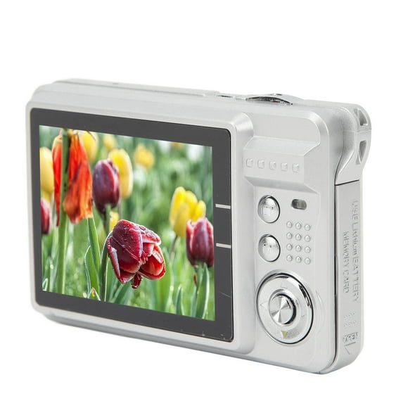 Cámara Digital 4K, Cámara Compacta Automática Cámara Compacta De 2.7 Pulgadas TFT Silver 48MP Para Adolescentes Para Viajar