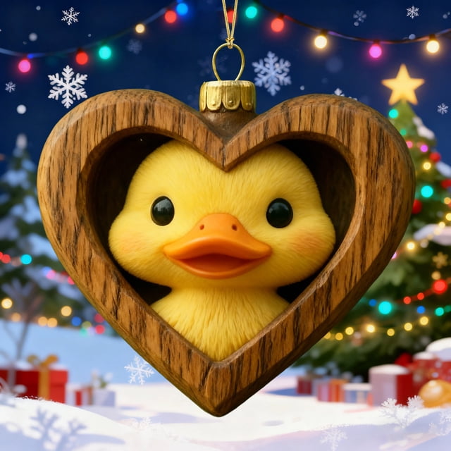 Rapeiae Christmas Animals Print Acrylic Hanging Christmas Gifts for Family Colleagues Christmas Tree Decoration