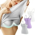 thumbnail image 2 of Bigersell Bra Sets for Women 2 Pack Upgrade Womens 3pc Sports Bra Wirefree Padded Medium Impact Yoga Bras Gym Running Workout Tank Tops for Sleeping Traveling Balconette Bra Style F-205 Gray S, 2 of 6