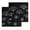 Black, variant on Black Dandelion Kitchen Dish Towels for Drying Dishes Set of 2, Spring Modern Minimalist Country Flower Waffle Weave Microfiber Hand Tea Bathroom Towels Quick Dry & Absorbent Towel 12x12
