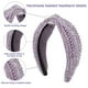 thumbnail image 3 of Diadema para mujer, accesorios para el cabello, diadema ancha de moda, diadema elegante para mujer, color turquesa, 3 of 5