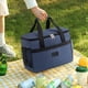thumbnail image 3 of Bolsa térmica aislante para el almuerzo | Contenedor de alimentos a prueba de fugas de gran capacidad | Bolsa portátil para picnic, camping, viajes, playa y actividades al aire libre, 3 of 5