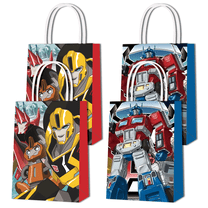 16PCS Optimus Theme For Prime Party Bags, Party Favor Bags,Birthday Party Decorations, With Handles Favor Bags Candy Gift Bags for Adults Boy Girls Birthday Party