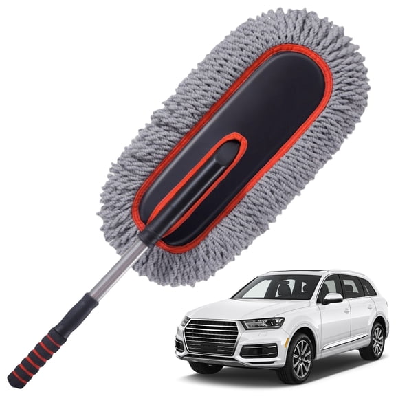 Multi-Purpose Car Detailing Brush with Soft Bristles and Ergonomic Handle, Lightweight Cleaning Tool for Auto Interior/Exterior, Motorcycle, Trailer