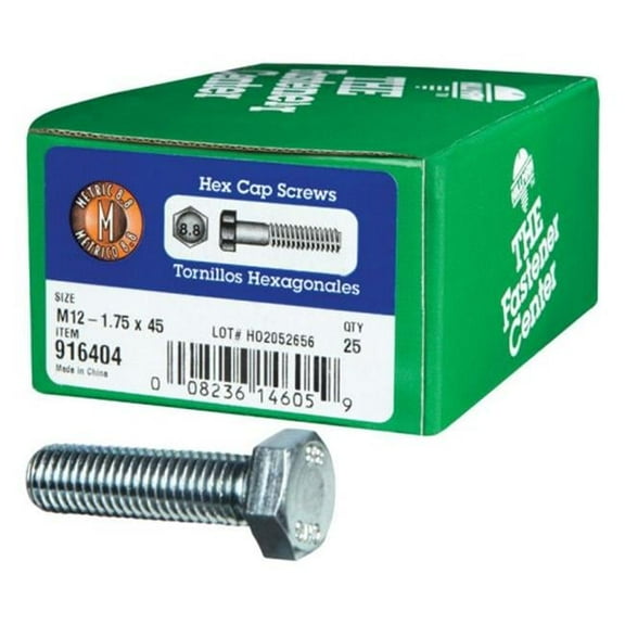 916404 M12 x 45 Hex Cap Grade 8.8 Metric Screw