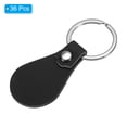 thumbnail image 3 of Unique Bargains Leather Key Fob Kit, PU Leather Key Fob Blanks and Key Rings for Laser Engraving, Black 36 Pack, 3 of 6
