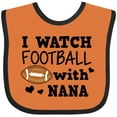 thumbnail image 3 of Inktastic I Watch Football with My Nana Boys Baby Bib, 3 of 4