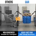 thumbnail image 3 of TAILI Heavy Duty Moving Bags, Cloth Storage Extra Large Tote Bag Container with Sturdy Zipper and Strong Handles, Blue, 4 Pack, 3 of 9