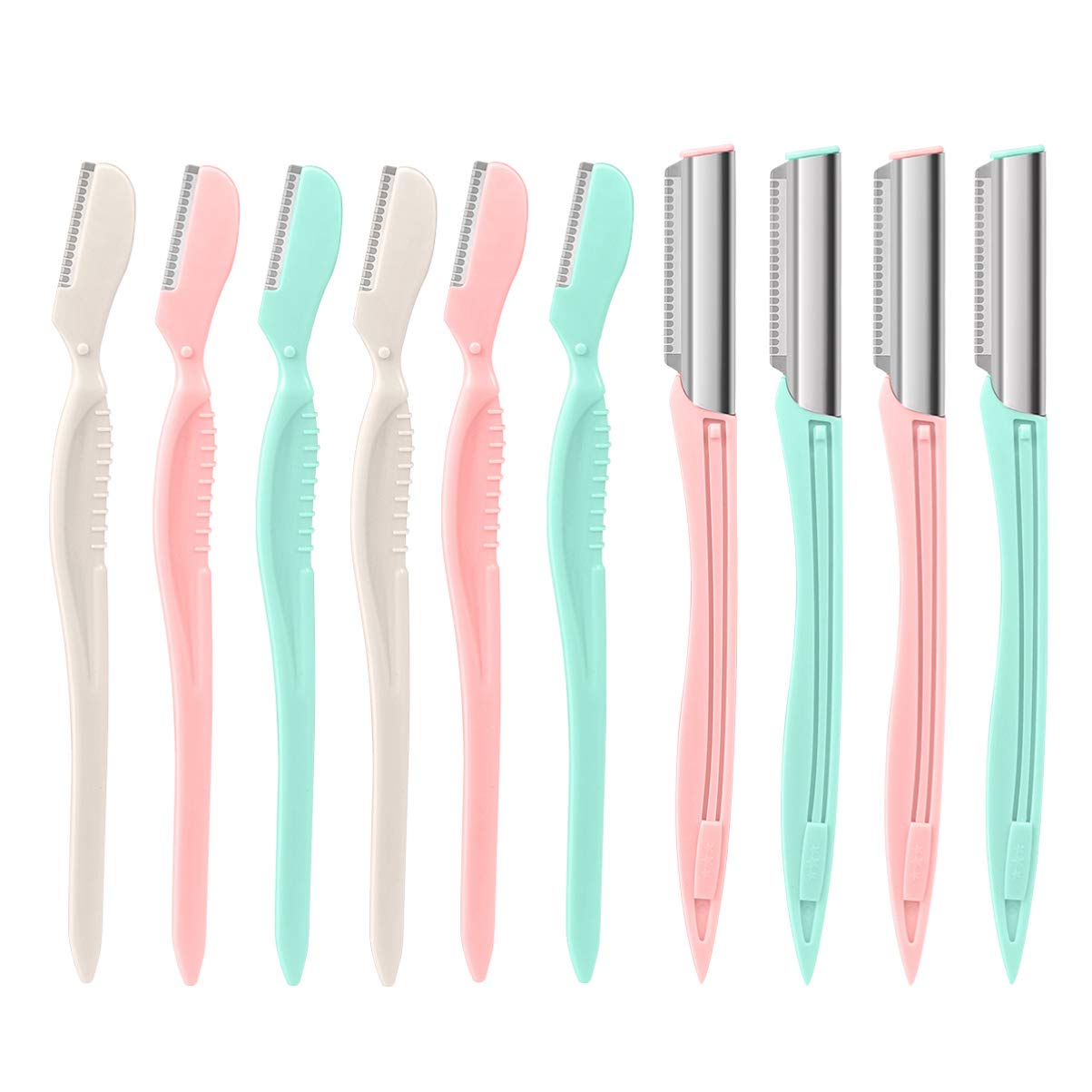 10 Pack Eyebrow Razor Trimmer,Multipurpose Facial Hair Trimmer Shaver