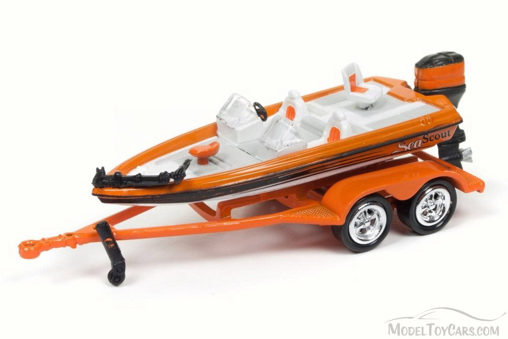 diecast boat and trailer