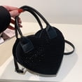 thumbnail image 4 of Bolso Bandolera Love Heart-Shaped Crossbody Bag Diamonds Lady Monedero Casual para el trabajo (Negro) Ehuebsd Para Estrenar, 4 of 9