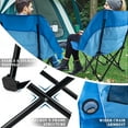 thumbnail image 3 of BOSSIN Oversized Camping Chair ,Portable Chair,with Side Cup Holder,Side Pocket, 3 of 7