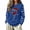 Blue, variant on Christmas Sweater for Women, Long Sleeve Crew Neck Pullover, Cozy Casual Fall Winter Knit Top Soft Comfortable Wear