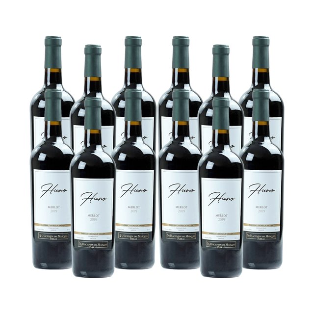 Pack De 12 Vino Tinto Huno Merlot 750Ml