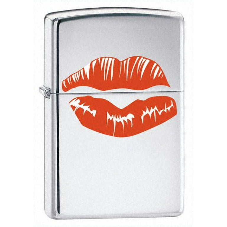 Zippo High Polish Chrome, Hot Lips - Walmart.com