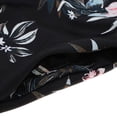 thumbnail image 4 of Milaget Robe Courte Maxi de Soirée pour Femme Sans Manches, Robe de Plage à Fleurs, Noire, m, 4 of 9