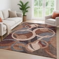 thumbnail image 6 of Addison Rugs Mayfield Premium Machine Washable Transitional Geometric Burgundy Rectangle Rug, 3' x 5', 6 of 6