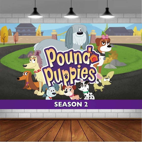 Pound Puppies Backdrop Banner Party Supplies Poster Movie Theme Background for Photography Birthday Decorations