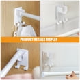thumbnail image 2 of Miangastore Curtain Rod Holder White Abs General Users Home 2Pcs 4.1x2.4x0.8in, 2 of 8