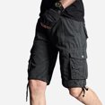 thumbnail image 3 of Herrnalise Mens Work Shorts 9" Work Pants for Mens Portable Phone Charge Shorts Multi Pokets Cargo Shorts Comfy Cotton blend Shorts Dark Gray, 3 of 3