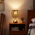 thumbnail image 4 of Miangastore Home Lighting Rattan Lamp Cover Handmade Woven Chandelier Retro Lampshade, 4 of 9