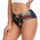 thumbnail image 2 of Balery Cyberpunk Skull American Flag Ropa Interior de Algodón para Mujer con Dibujo – Braguitas Cómodas y Elásticas, Estilo Clásico-3X-Large, 2 of 6